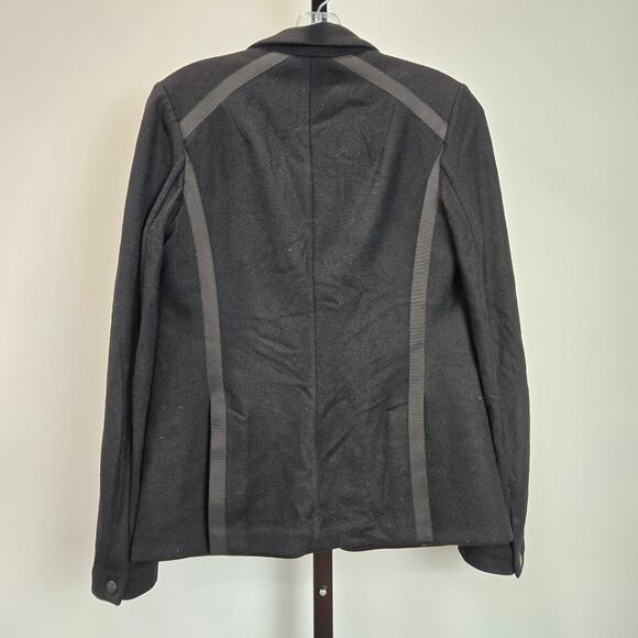 Rag and Bone Knit Blazer Jacket Black 2 - Picture 5 of 8